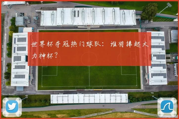 世界杯夺冠热门球队:谁将捧起大力神杯?