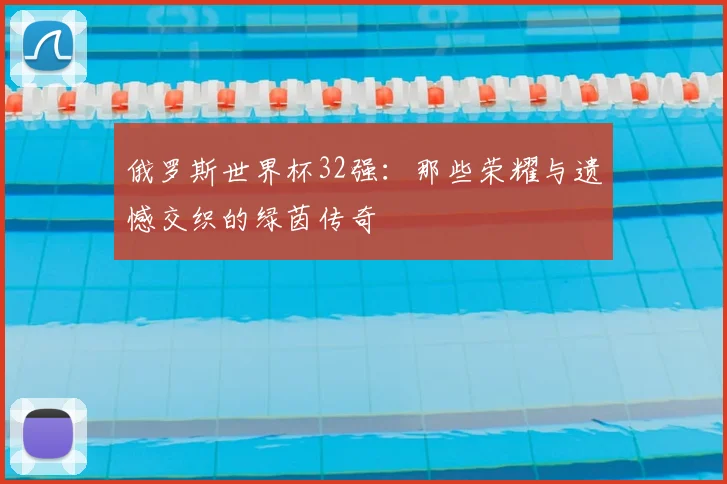 俄罗斯世界杯32强：那些荣耀与遗憾交织的绿茵传奇